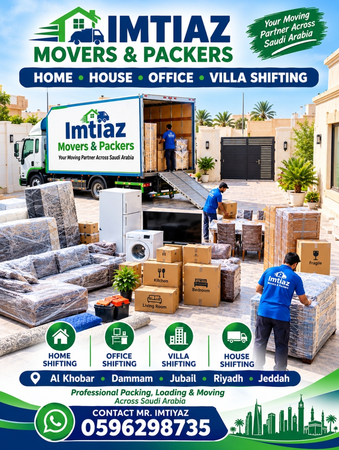 IMTIAZ MOVERS & PACKERS- FROM AL KHOBAR TO ALL SAUDI ARABIA