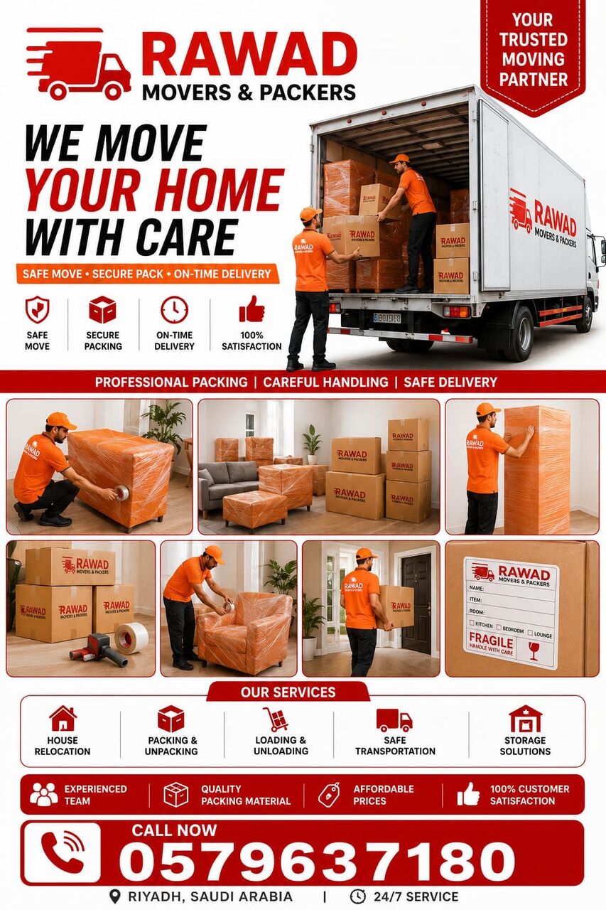 6 BR, House Office Relocation in Riyadh