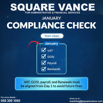 A Clean Start For 2026: VAT, GOSI, in Jeddah