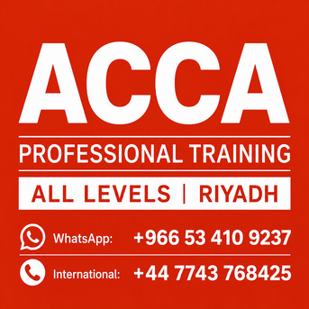 ACCA Professional Training | FA, MA, FR, in Riyadh