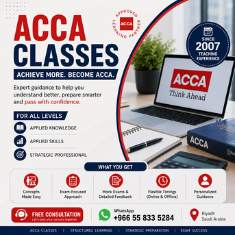 ACCA Tuition In Jubail | Exam in Jubail