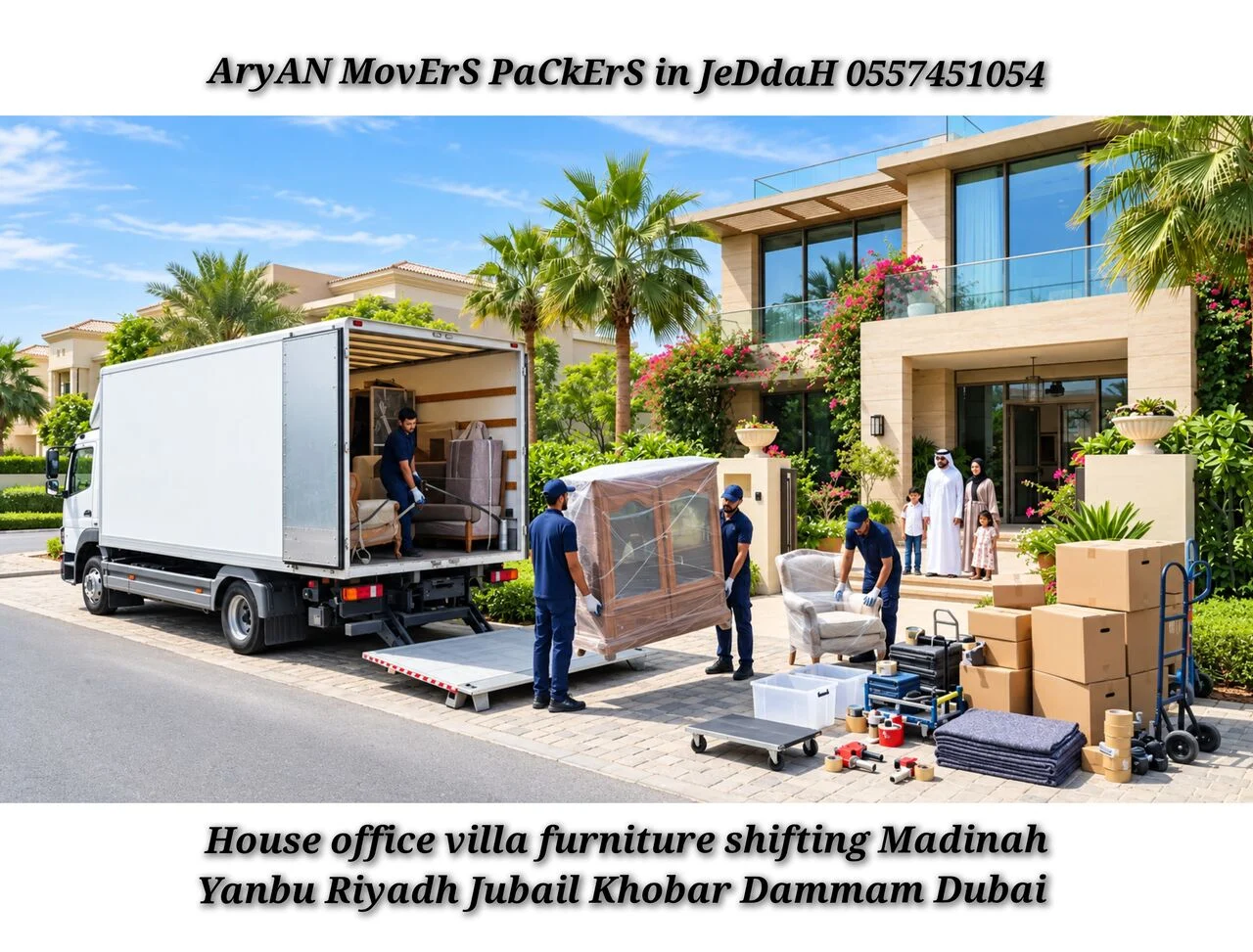 ArYaN Movers Packers In Jeddah Home in Khobar