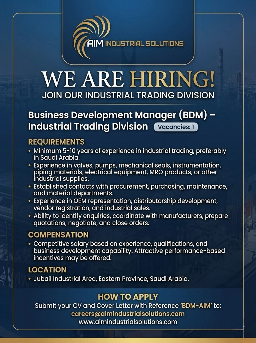 BUSINESS DEVELOPMENT in Jubail