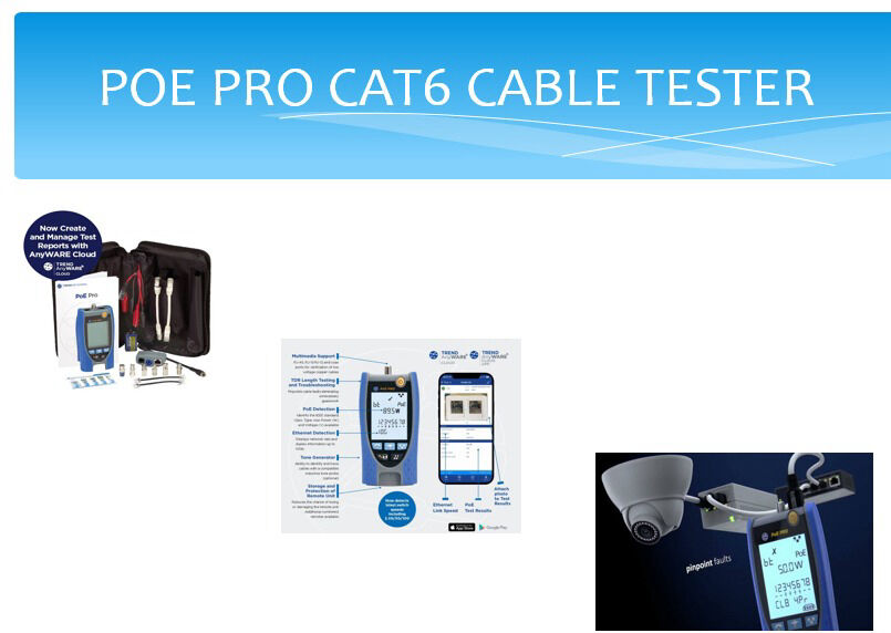 DATA CABLE TESTING PoE Pro Tester For Rental
