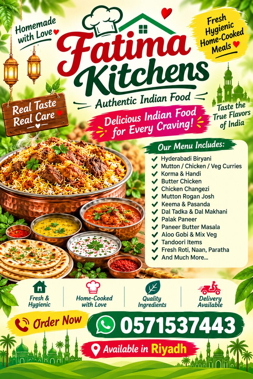 FATIMA KITCHENS- HOMEMADE INDIAN FOOD
