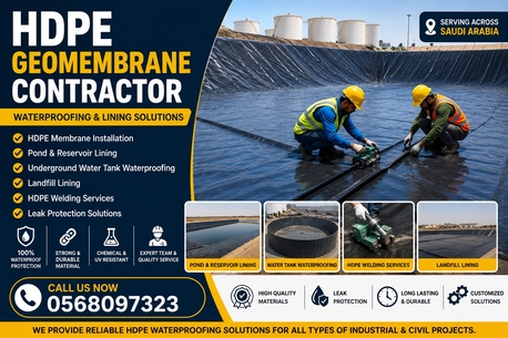 HDPE Geomembrane Contractor In Saudi Arabia