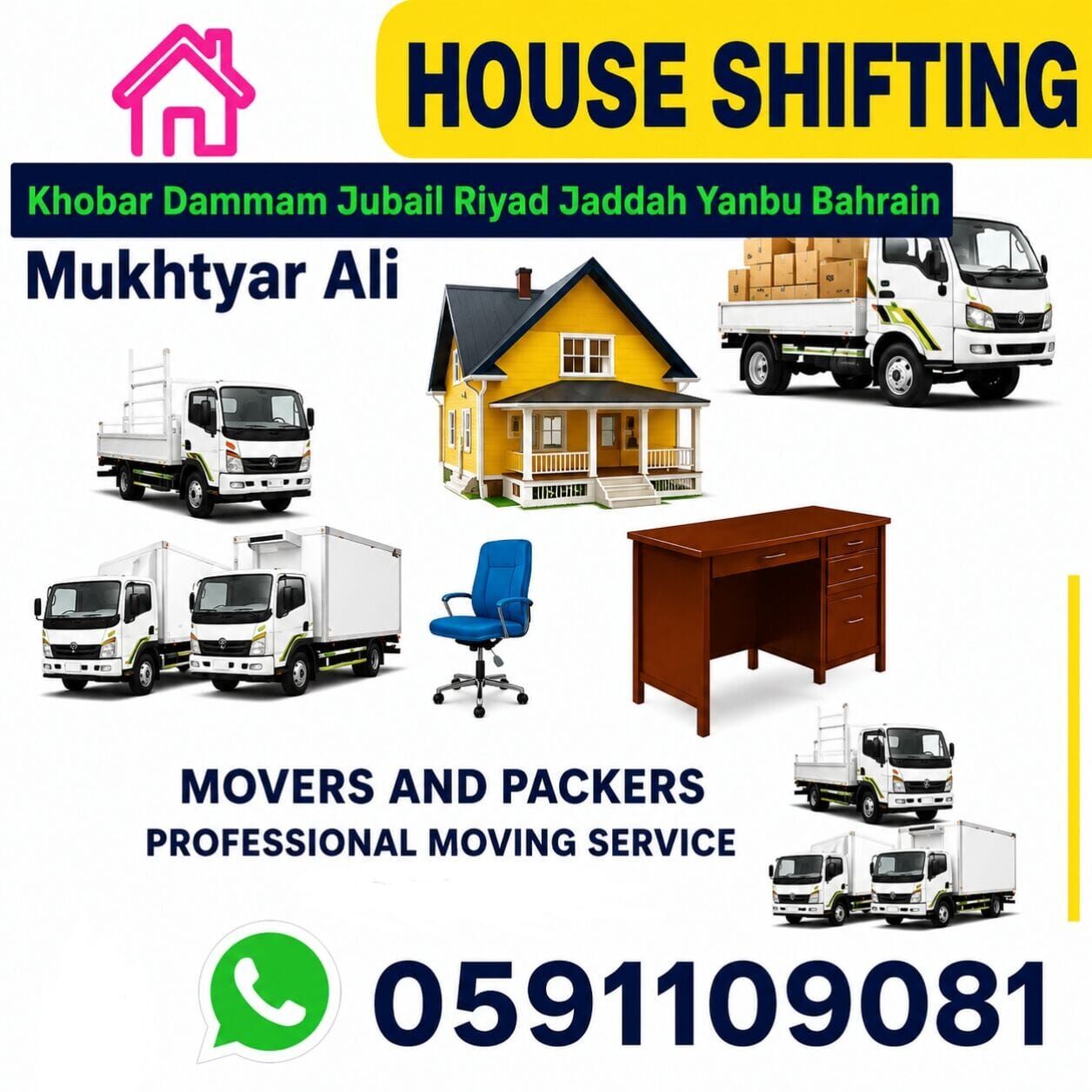 HOUSE SHIFTING ~ FURNITURE FIXING ~ in Khobar