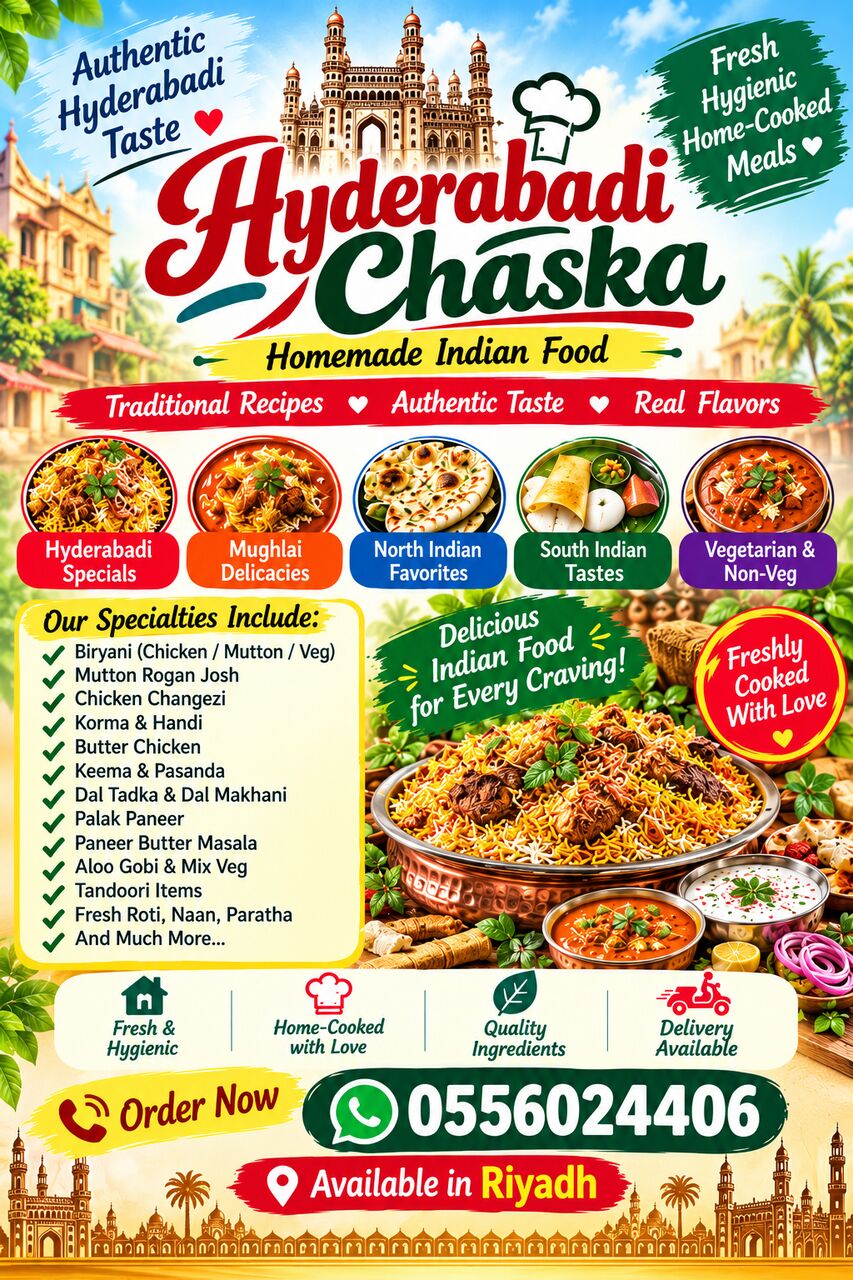 HYDERABADI CHASKA- AUTHENTIC HYDERABADI in Riyadh