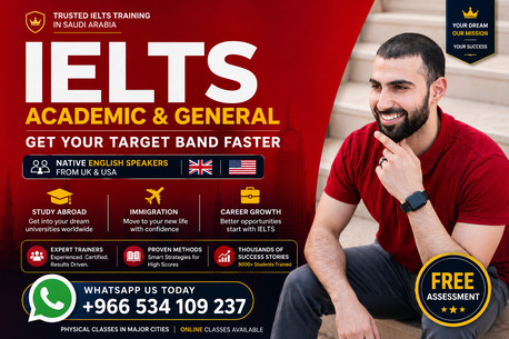 IELTS Academic & General Training With in Riyadh