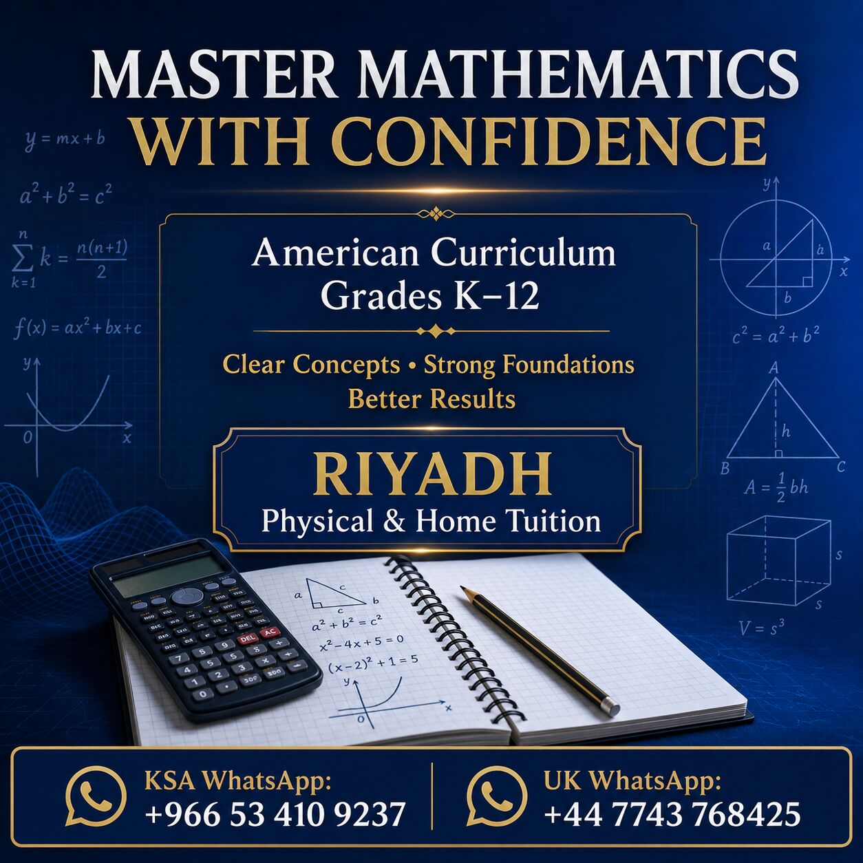 Master Mathematics With Confidence | in Riyadh