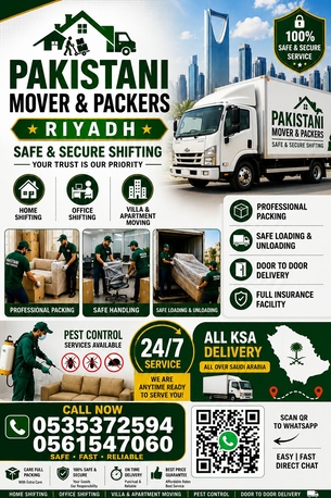 PAKISTANI MOVER PACKER Riyadh All KSA in Khobar