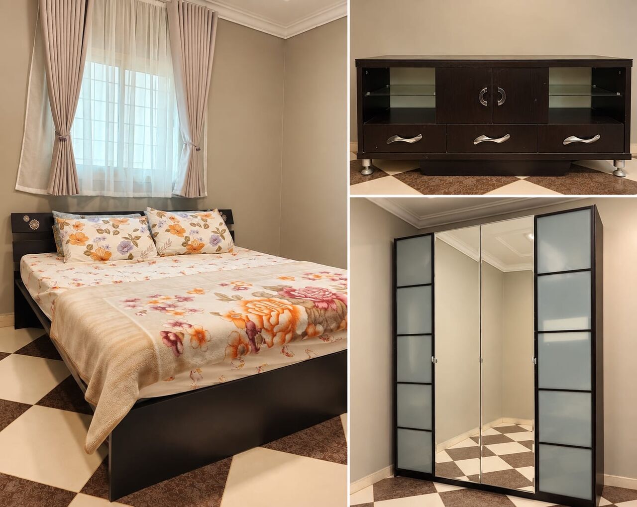 SAR 1, Bedset With Wardrobe IKEA And in Jubail