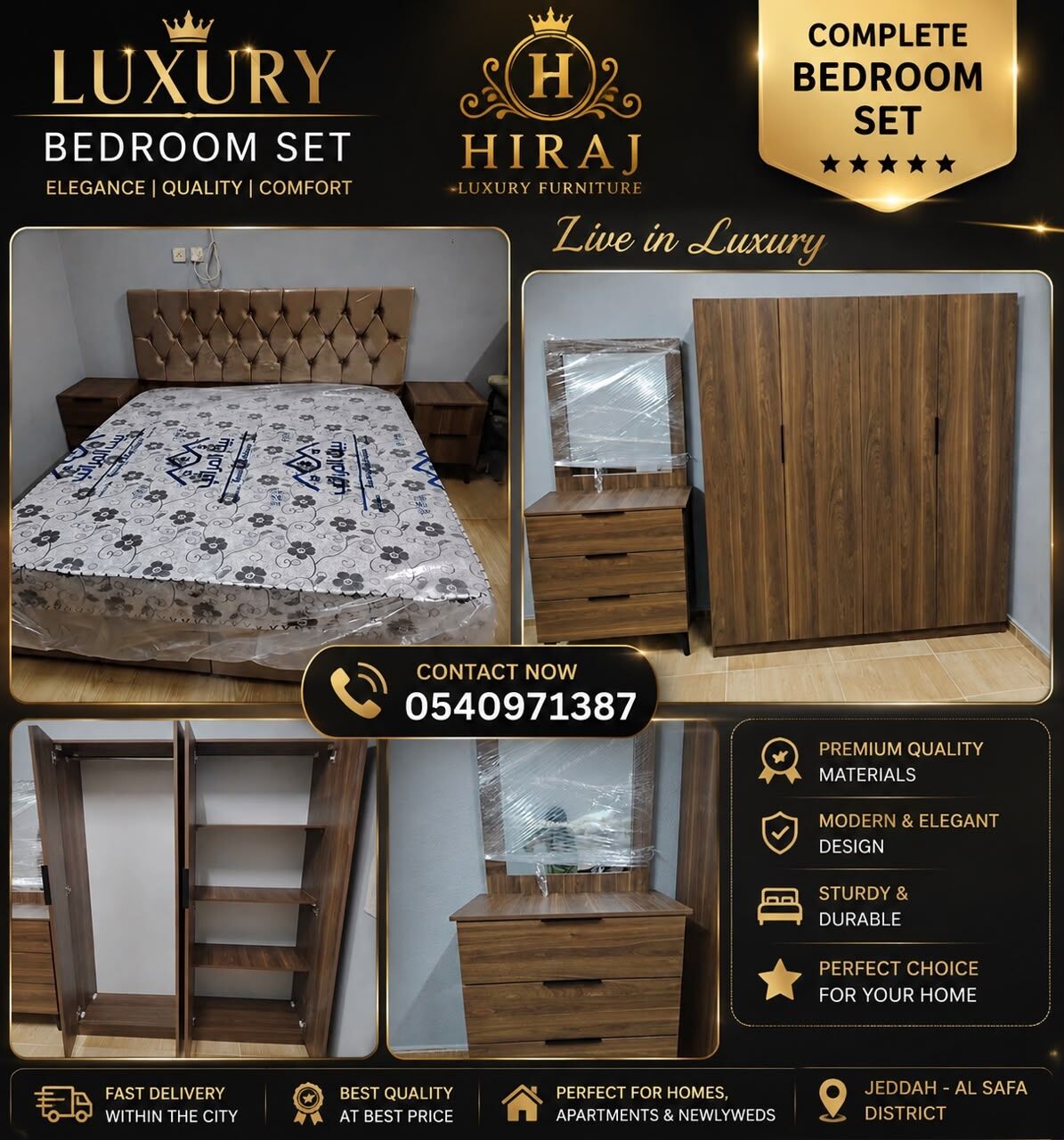 SAR 1, Premium Quality Bedroom Set