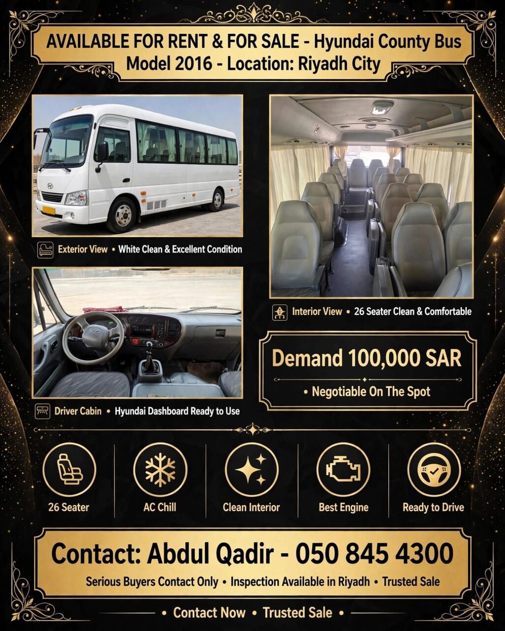 SAR 100000, Toyota Coaster, 2016, 200000 in Riyadh