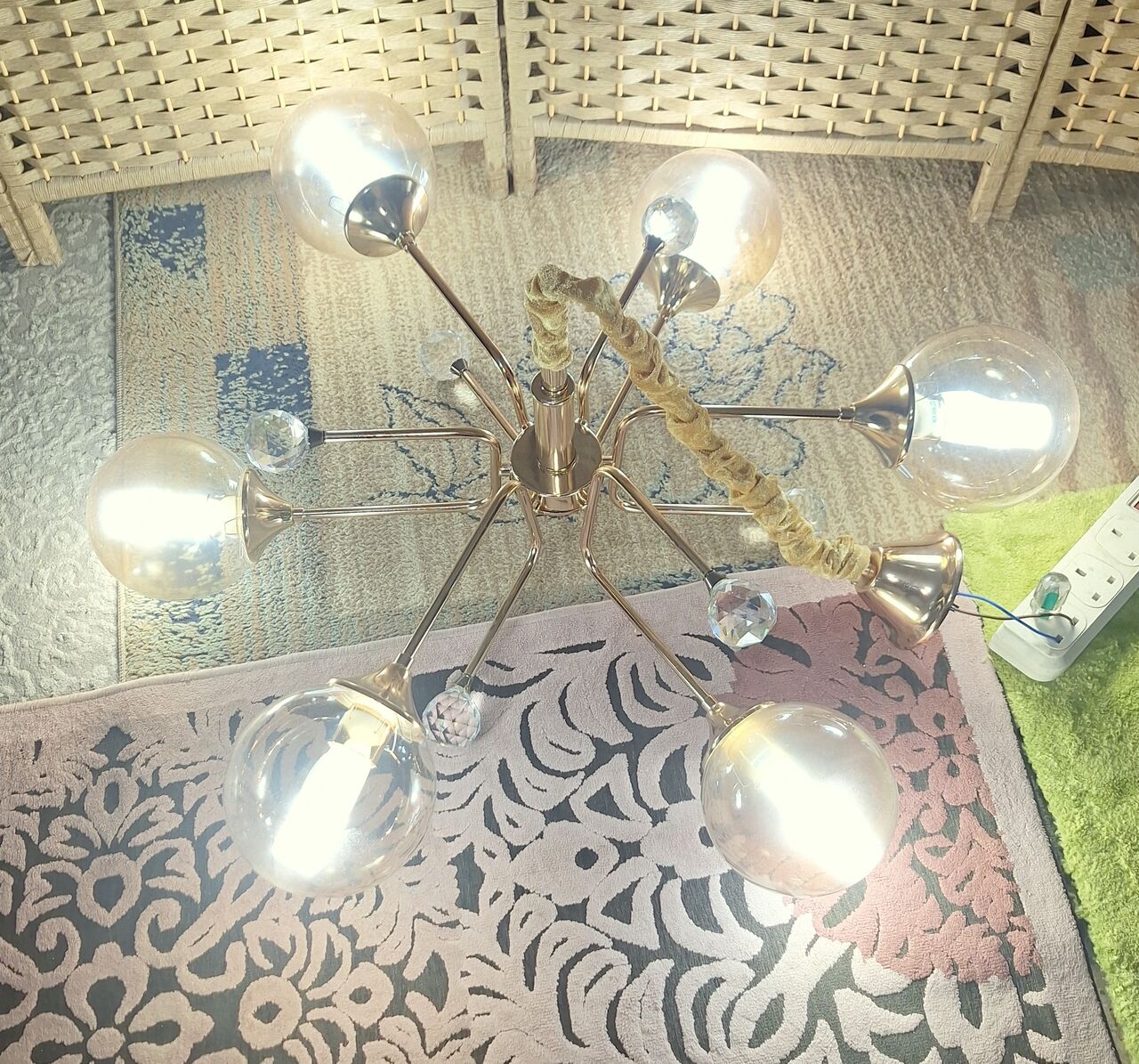 SAR 140, Chandelier- Kristaller & Glass