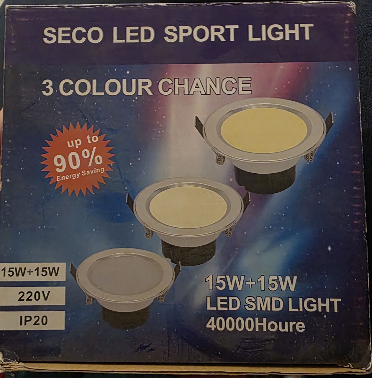 SAR 15, Sport LED Light For Ceiling