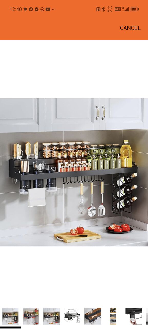 SAR 150, Modern Kitchen Item Storage Shelf