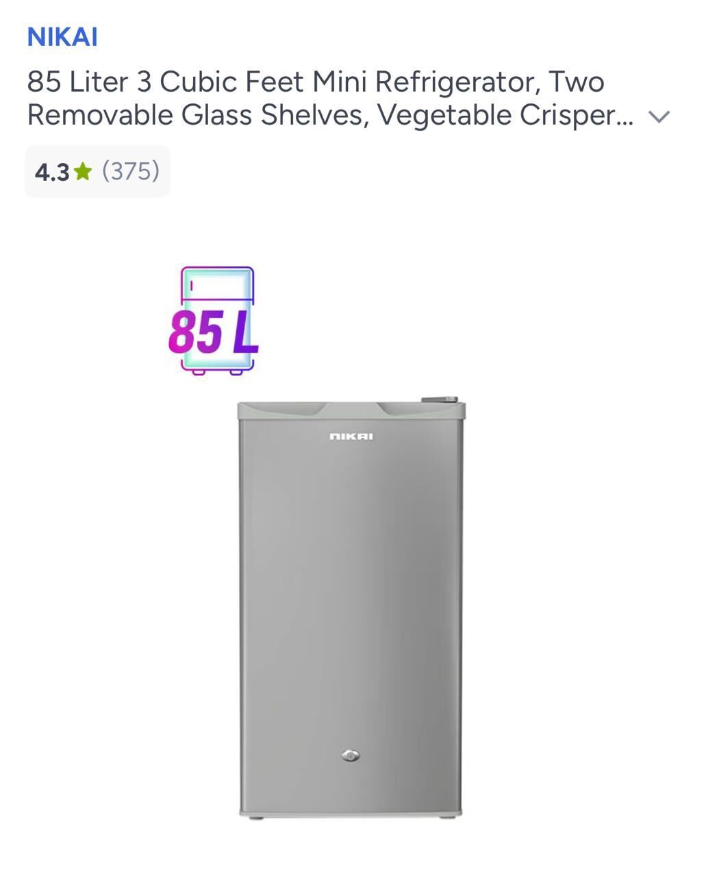 SAR 150, SAR 150, MINI REFRIGERATOR (NEW)