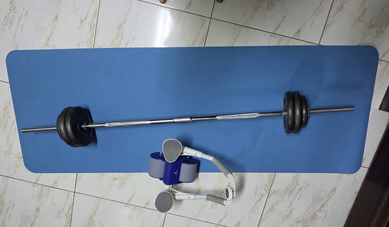 SAR 200, ; 33.5 Kg Weight, Barbell, Yoga Mat