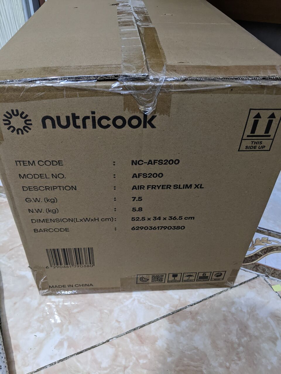 SAR 350, Nuticook Air Fryer Slim XL 7.6L