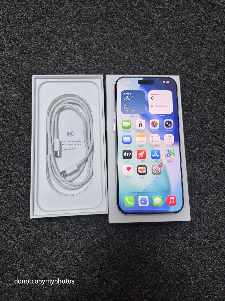 SAR 4350, IPhone 17 Pro Max 256gb Silver