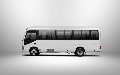Toyota Coaster 30-Seater Bus for Daily & Monthly Corporate Rental in Jeddah