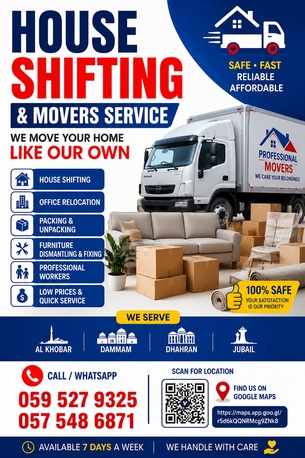 TRUSTED HOUSE SHIFTING COMPANY- COMPLETE in Dammam