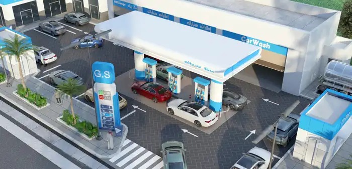 أنشطة تجارية داخل محطة وقود بالمدينة المنورة