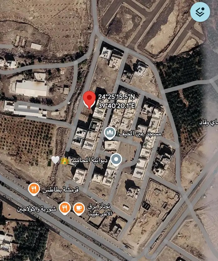 ارض في حي عين الخيف في المدينة المنورة