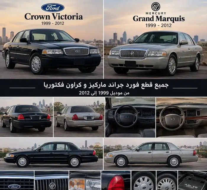 جميع قطّع فورد جراند ماركيز و كراون في الجموم