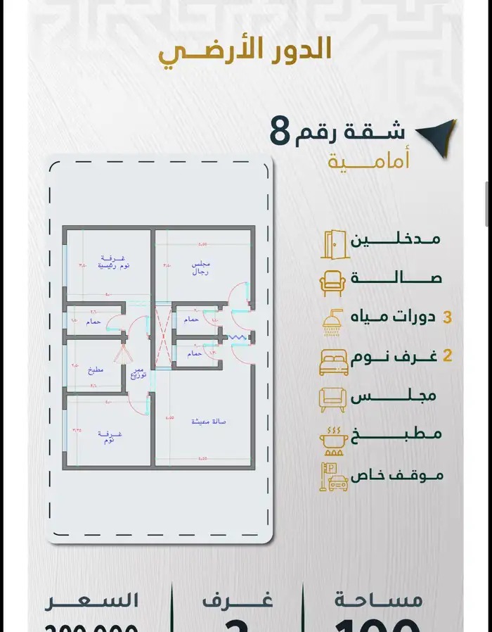 شقق تمليك ف بطحاء قريش ف موقع ذهبي امام في الرياض